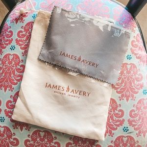 James Avery Polishing Cloth & Drawstring Bag (NEW)